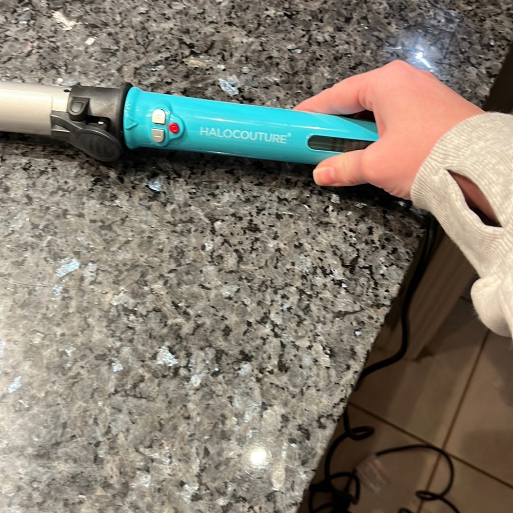 Halocouture beach waver rotating curling iron, like new